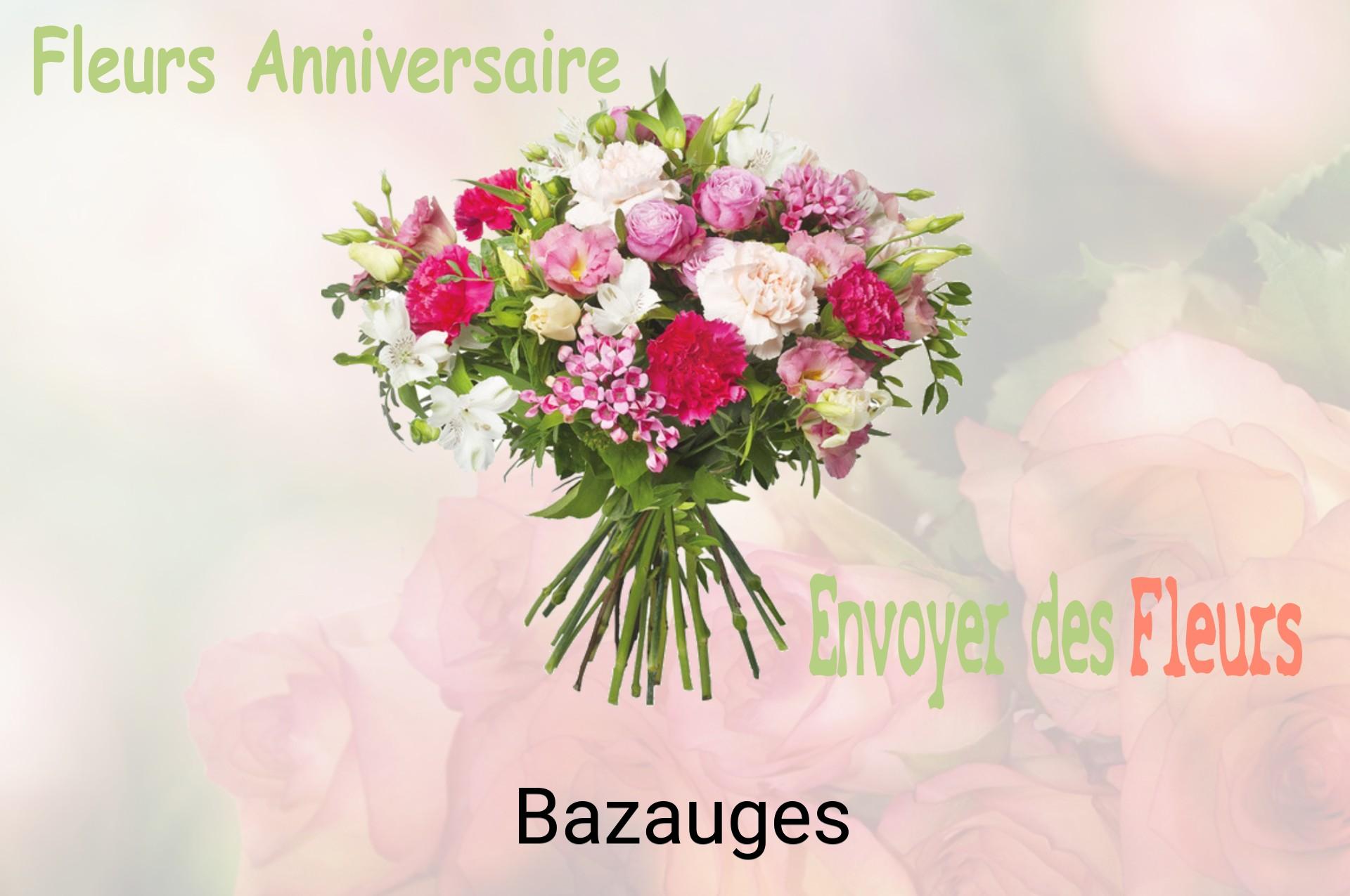 Bouquet de fleurs d’anniversaire livré à Bazauges
